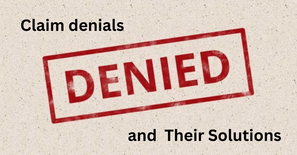 5 Reasons for Physical Therapy Claim Denials and Their Solutions PT Billing Services Claim Denials and Their Solutions Graphics
