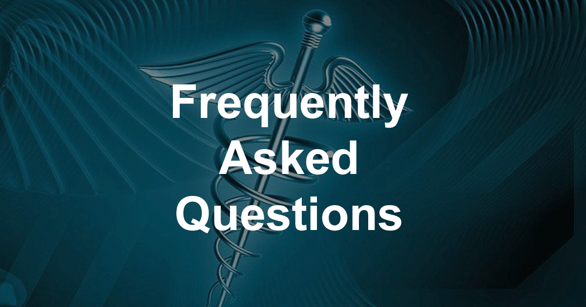 FAQ Frequently Asked Questions Header Graphic for PT Billing Services