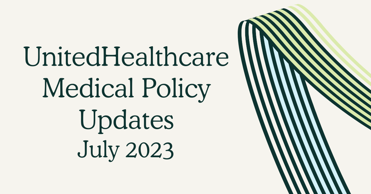 UHC Medical Polict Updates 2023